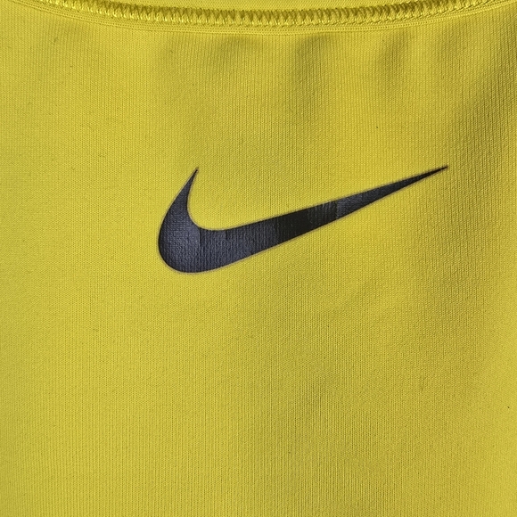 Nike Women's Gold Racerback Sports Bra Athlete Exercise Athleisure Size L - Picture 4 of 7